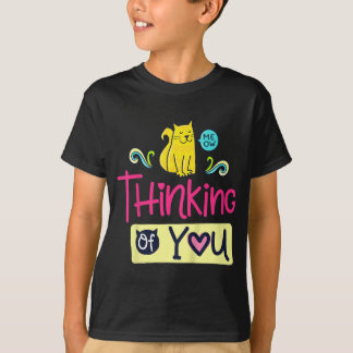 Camiseta Gatinho Pensando Em Você | Presente De Gato De Gat