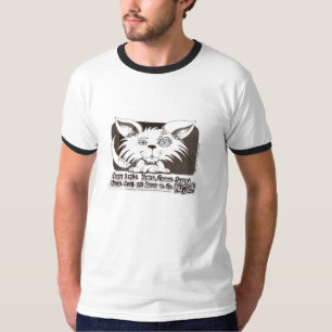 Camiseta Gatinho pequeno feliz aproximadamente a ir cópia
