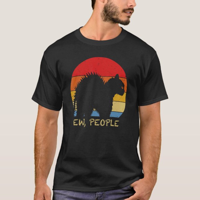 Camiseta Gatinho Pessoas Dizendo Gato Vestindo Gatos De Más (Frente)