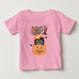 Camiseta Gatinho preto bonito pronto para Boo Halloween