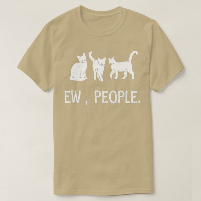 Camiseta gatinho preto engraçado novo, pessoas meowy (Frente do Design)