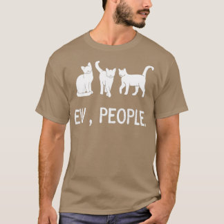Camiseta gatinho preto engraçado novo, pessoas meowy