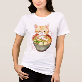 Camiseta Gatinho Ramen Noodle