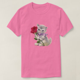 Camiseta Gatinho retrô
