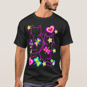 Camiseta Gatinho Retro Gato Vintage Anos 80 Amantes de Gato