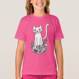 Camiseta Gatinho Sentado Bonito