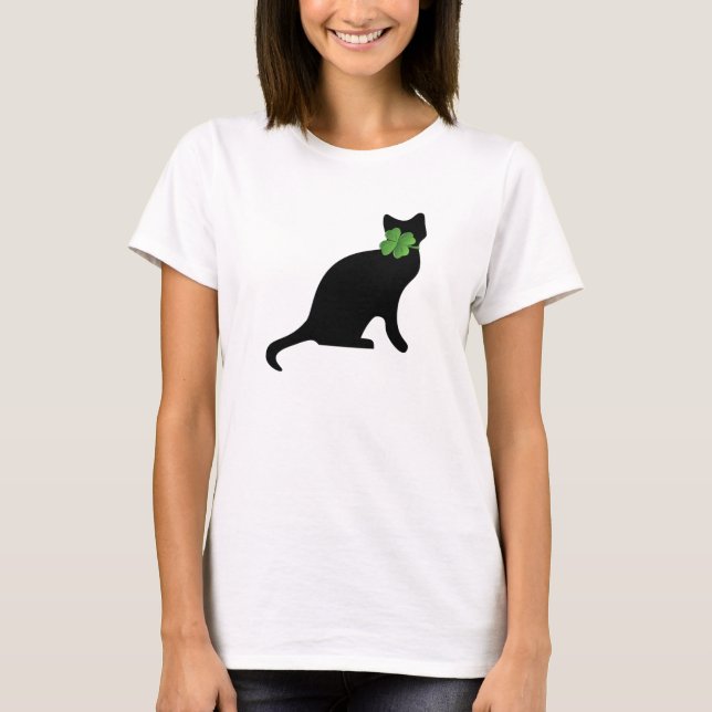 Camiseta Gatinho Shamrock (Frente)