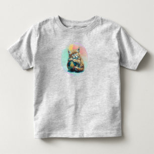 Camiseta Gatinho Sonolento com Bola de Futebol – Amante de