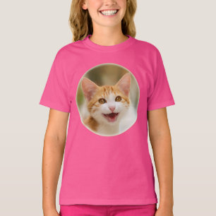 Camiseta Gatinho Sorridente Enfrentando Gato Engraçado Foto