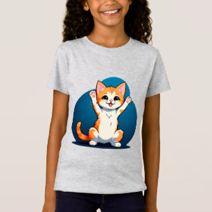 Camiseta Gatinho Tabby Feliz