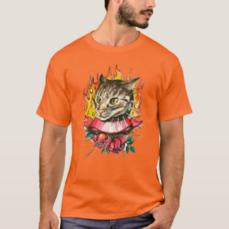 Camiseta Gatinho Tie-Dye, Rainbow Swirl