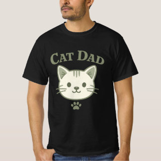 Camiseta Gatinho Verde Sálvia Fofo Papai do Gato Estético K