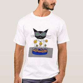 Camiseta Gatinho Vestindo Equipamento de Proteção Pessoal