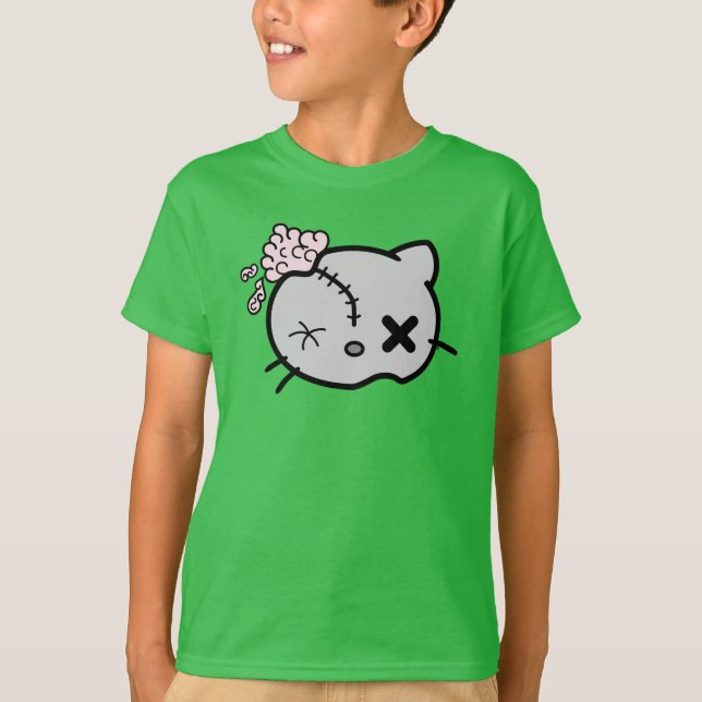 Camiseta Gatinho Zombie (Frente)