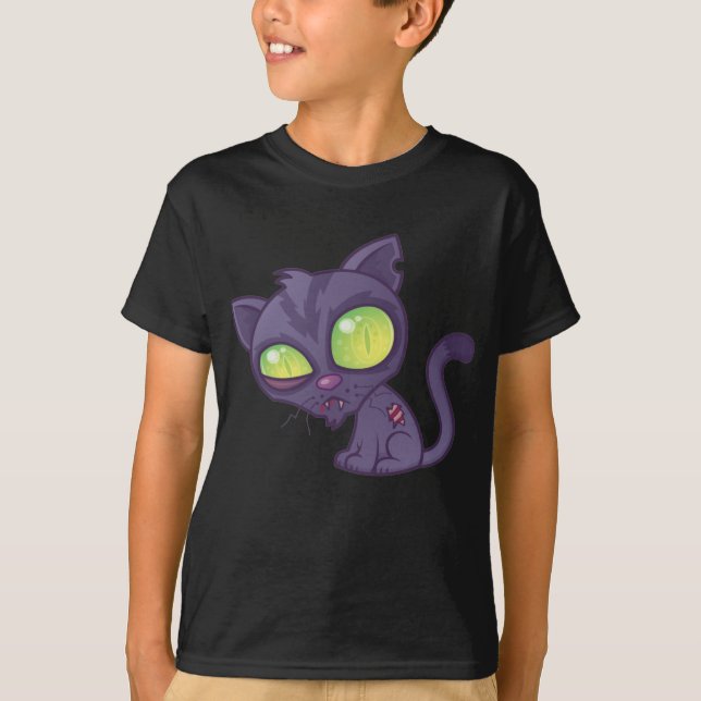 Camiseta Gatinho Zombie (Frente)