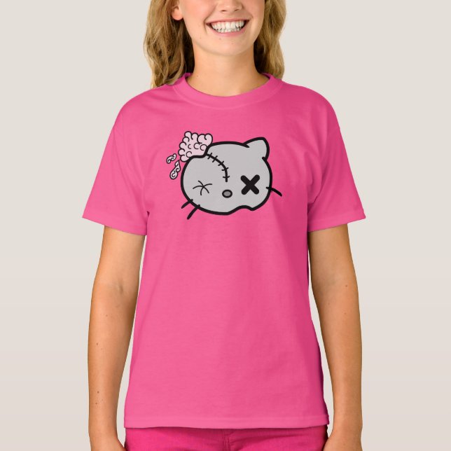 Camiseta Gatinho Zombie (Frente)