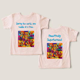 Camiseta Gatinhos - Cachorrinhos Super-heróis