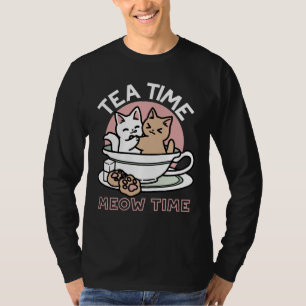 Camiseta Gatinhos cortantes em uma taça - Adorável Hora do