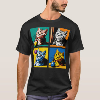 Camiseta Gatinhos de arte Shorthair americana