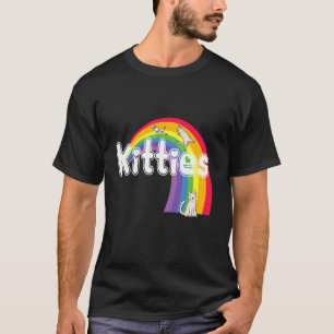 Camiseta Gatinhos de Gato Arco-Íris Gatos Gatinho Amor Cora
