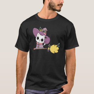 Camiseta Gatinhos de Voo de Bruxas de Bruxas Bonitas