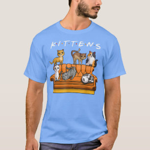 Camiseta Gatinhos Engraçado Gato Sitcom Amigos Bonitos para