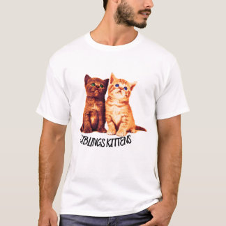 Camiseta Gatinhos irmãos, dois gatos bonitos