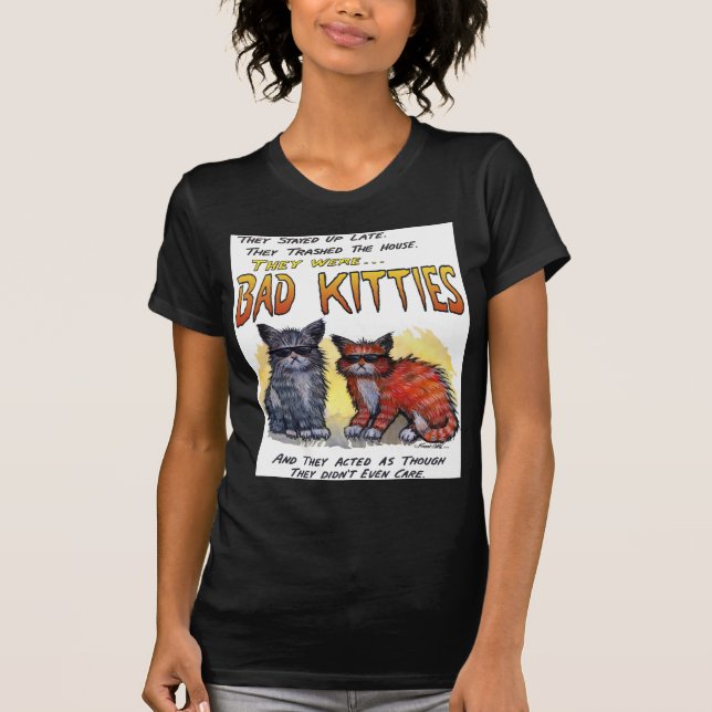 Camiseta Gatinhos maus (Frente)