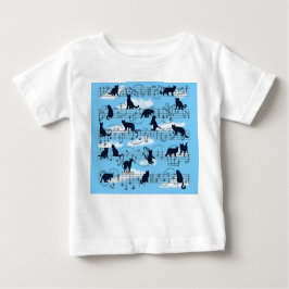 Camiseta gatinhos musicais