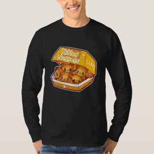 Camiseta Gatinhos Nuggets de Comida Rápida Galinha Gota-Gat