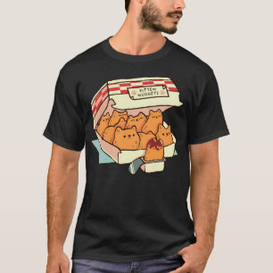 Camiseta Gatinhos Nuggets Gato De Comida Rápida Por Tobe Fo