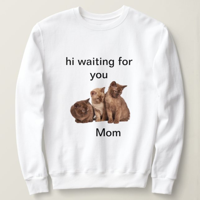 Camiseta Gatinhos solitários esperando a mãe (Frente do Design)
