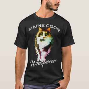 Camiseta Gatinhos Sussuros de Gato de Maine Coon