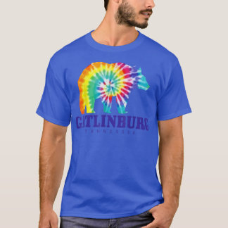 Camiseta Gatlinburg Tennessee Bear Tie Dye Vintage Retro