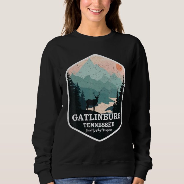 Camiseta Gatlinburg Tennessee Excelente Montanhas Enfumaçad (Frente)