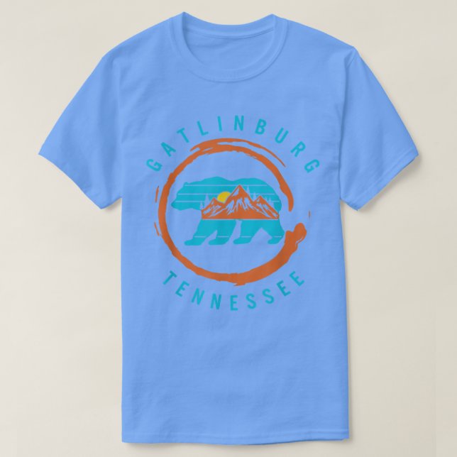 Camiseta Gatlinburg Tennessee Great Smoky Mountains Bear So (Frente do Design)
