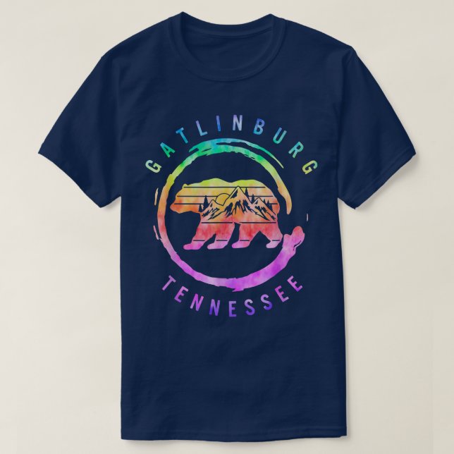 Camiseta Gatlinburg Tennessee Great Smoky Mountains Bear So (Frente do Design)