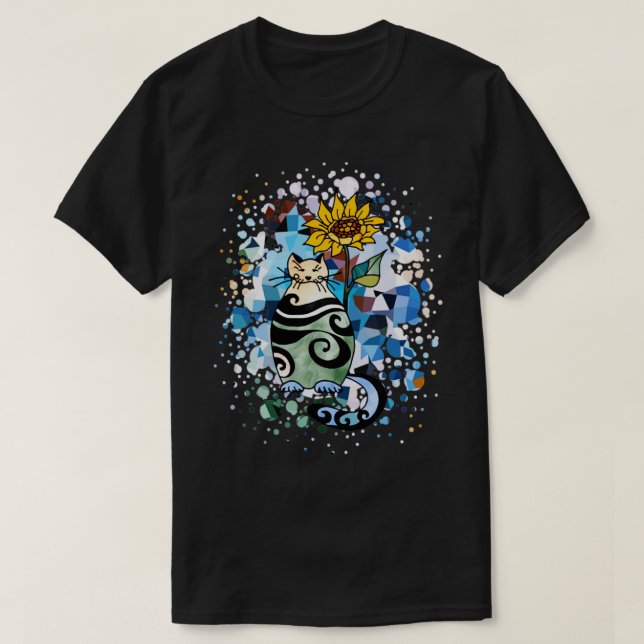 Camiseta gato16 (Frente do Design)