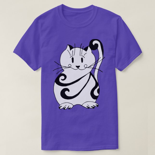 Camiseta gato25 (Frente do Design)