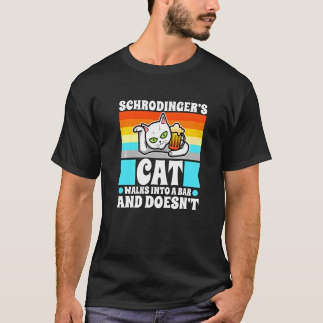 Camiseta Gato 1 de Schrodinger (Frente)