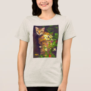 Camiseta Gato Abissino Bonito de Meia-Noite
