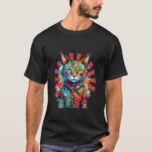 Camiseta Gato Abstrato Gatinho Gatito