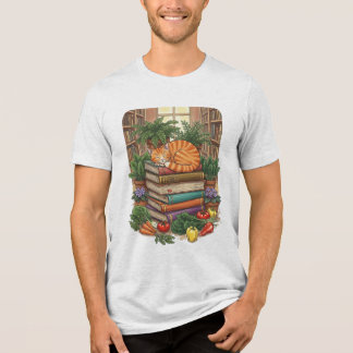 Camiseta Gato Aconchegante & Colheita Fresca, Dia Mundial d