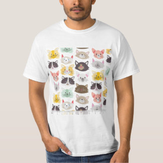 Camiseta gato adorável