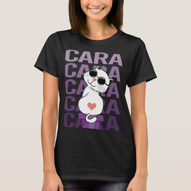 Camiseta Gato Adorável - Nome Cara (Frente)
