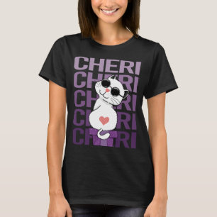 Camiseta Gato Adorável - Nome Cheri