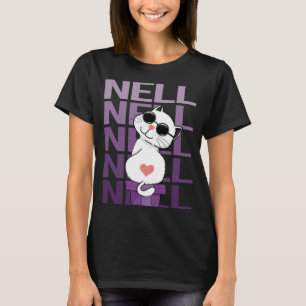 Camiseta Gato Adorável - Nome da Nell