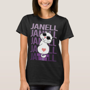 Camiseta Gato Adorável - Nome de Janell