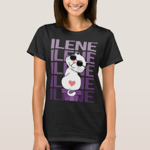 Camiseta Gato Adorável - Nome Ilene