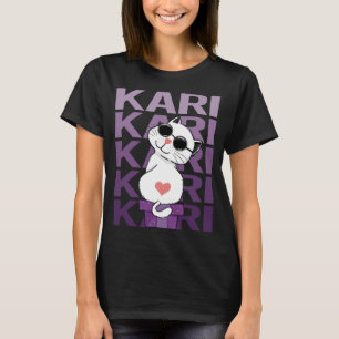 Camiseta Gato Adorável - Nome Kari